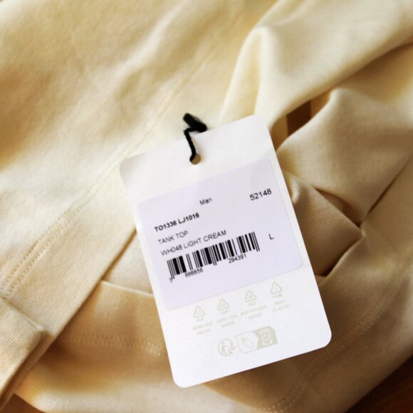 BNWT SS25 LEMAIRE TANK TOP LIGHT CREAM L - Picture 9 of 13